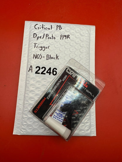 Critical PB Dye/Proto PMR Trigger NOS-Black - used paintball trigger - black