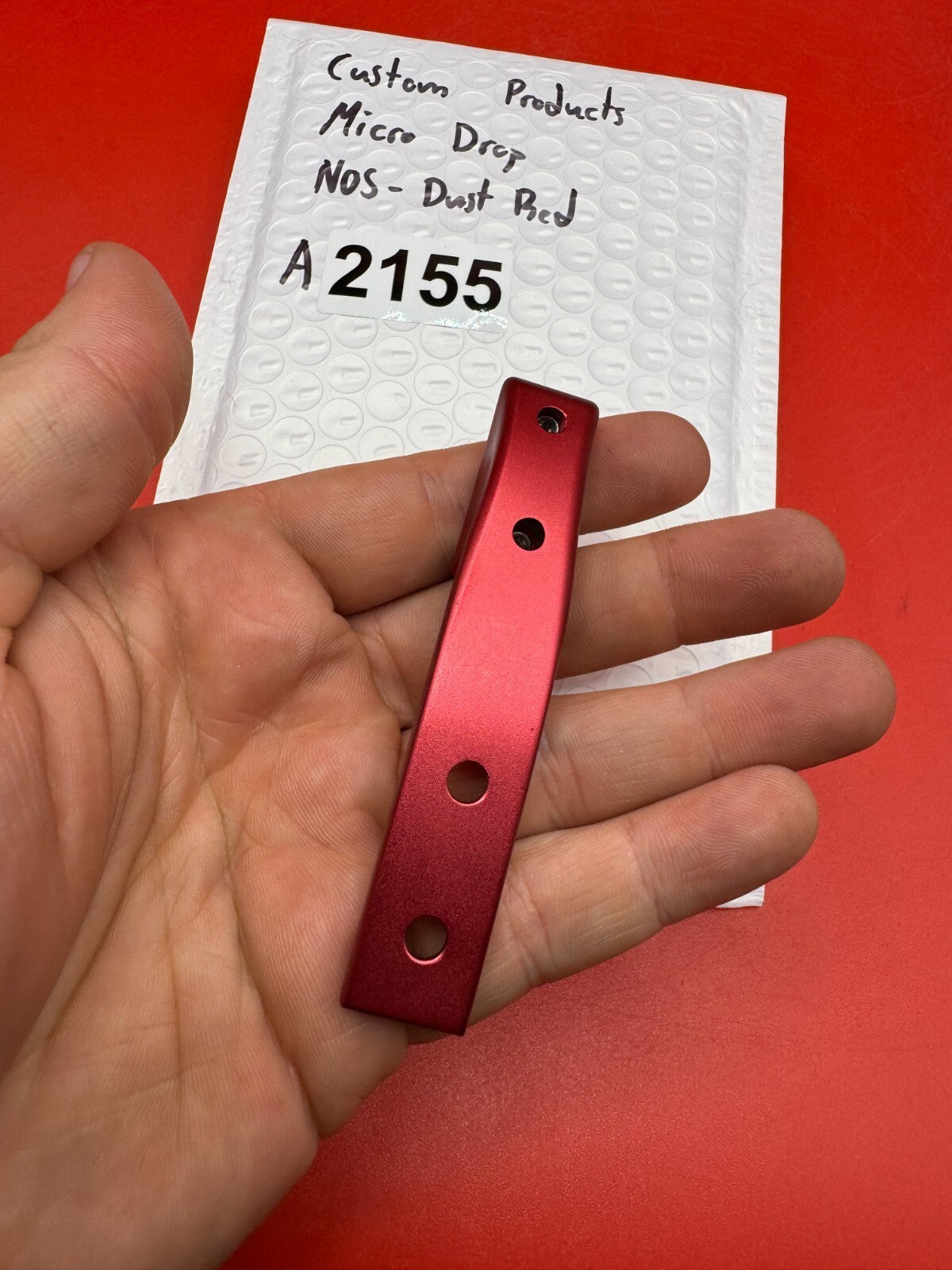 Custom Products Micro Drop NOS-Dust Red - used paintball drop forward / micro drop asa adapter - dust red