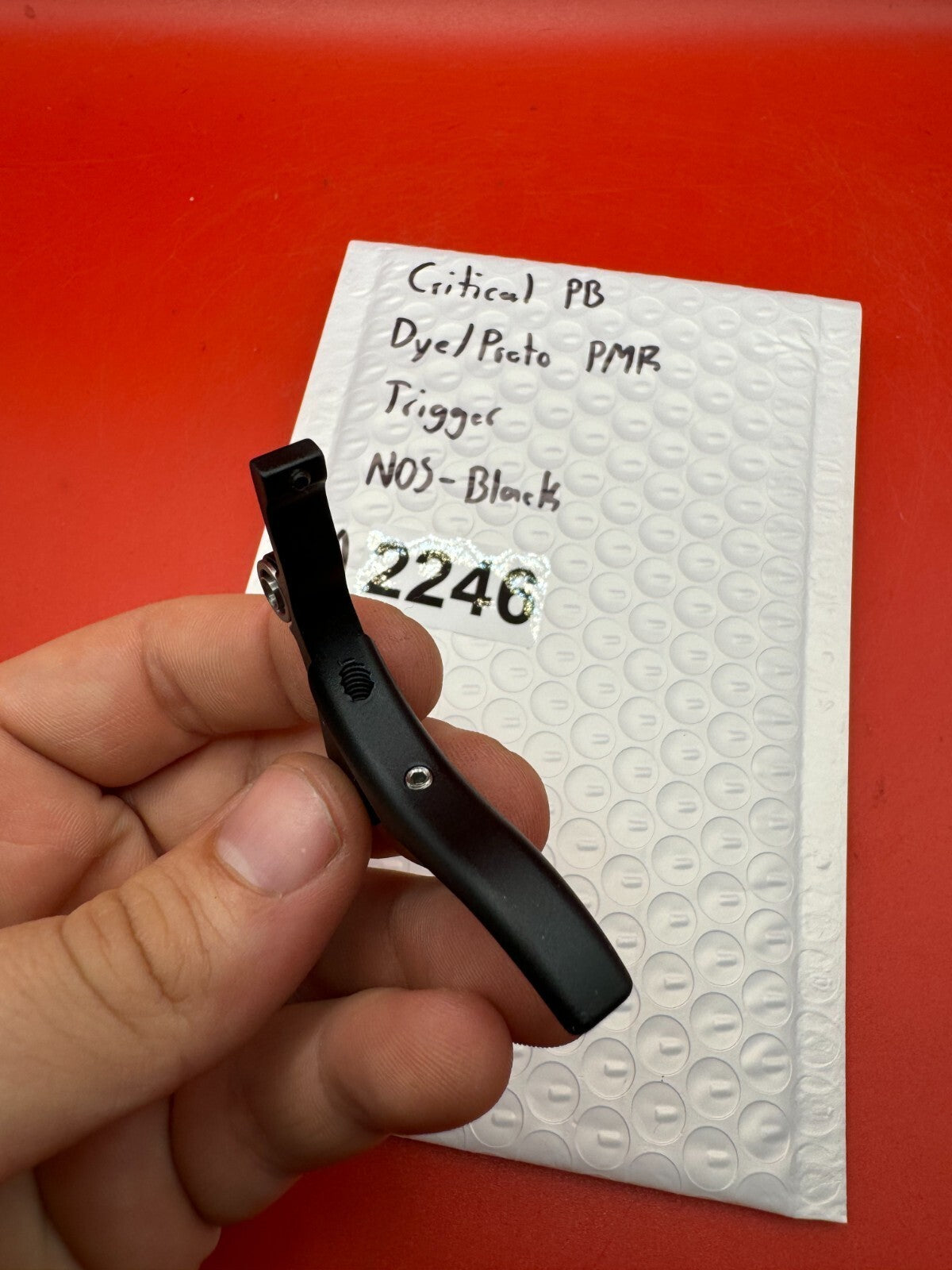 Critical PB Dye/Proto PMR Trigger NOS-Black - used paintball trigger - black