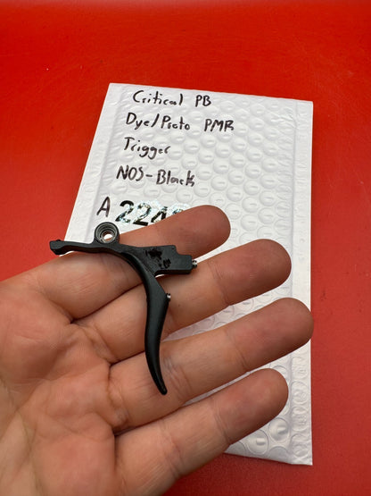 Critical PB Dye/Proto PMR Trigger NOS-Black - used paintball trigger - black