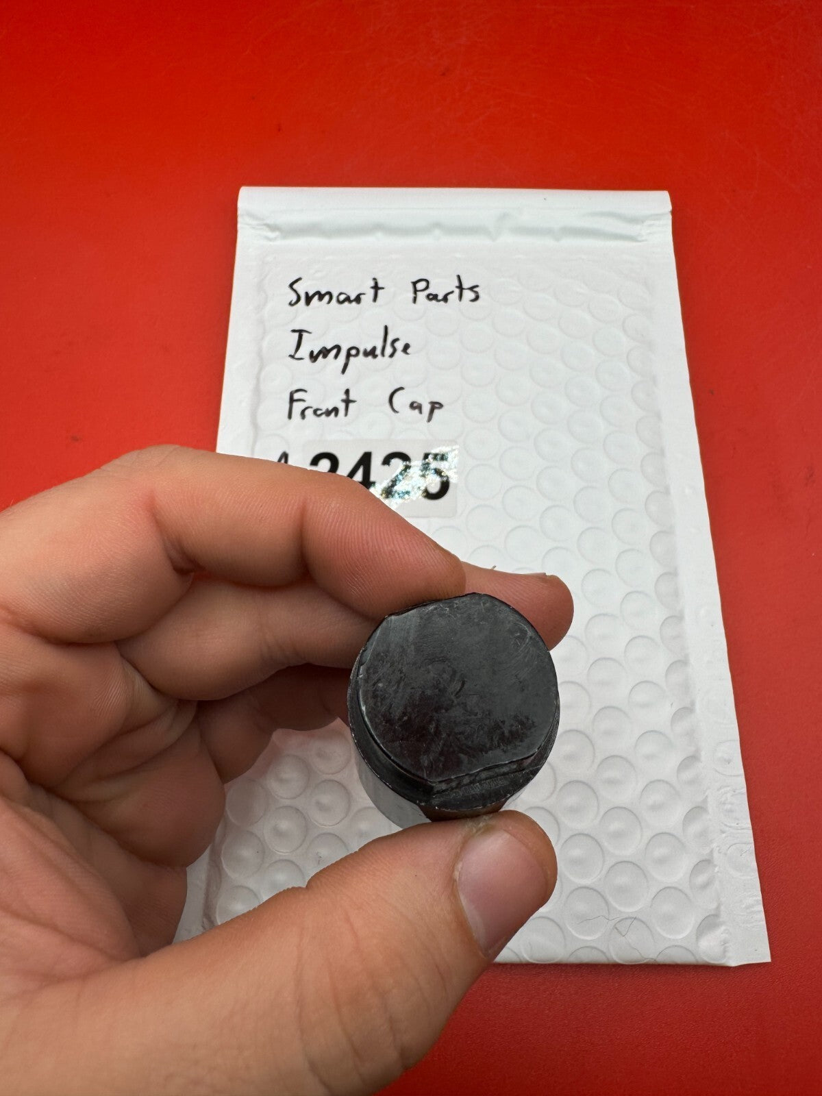 Smart Parts Impulse Front Cap - used paintball front cap - black