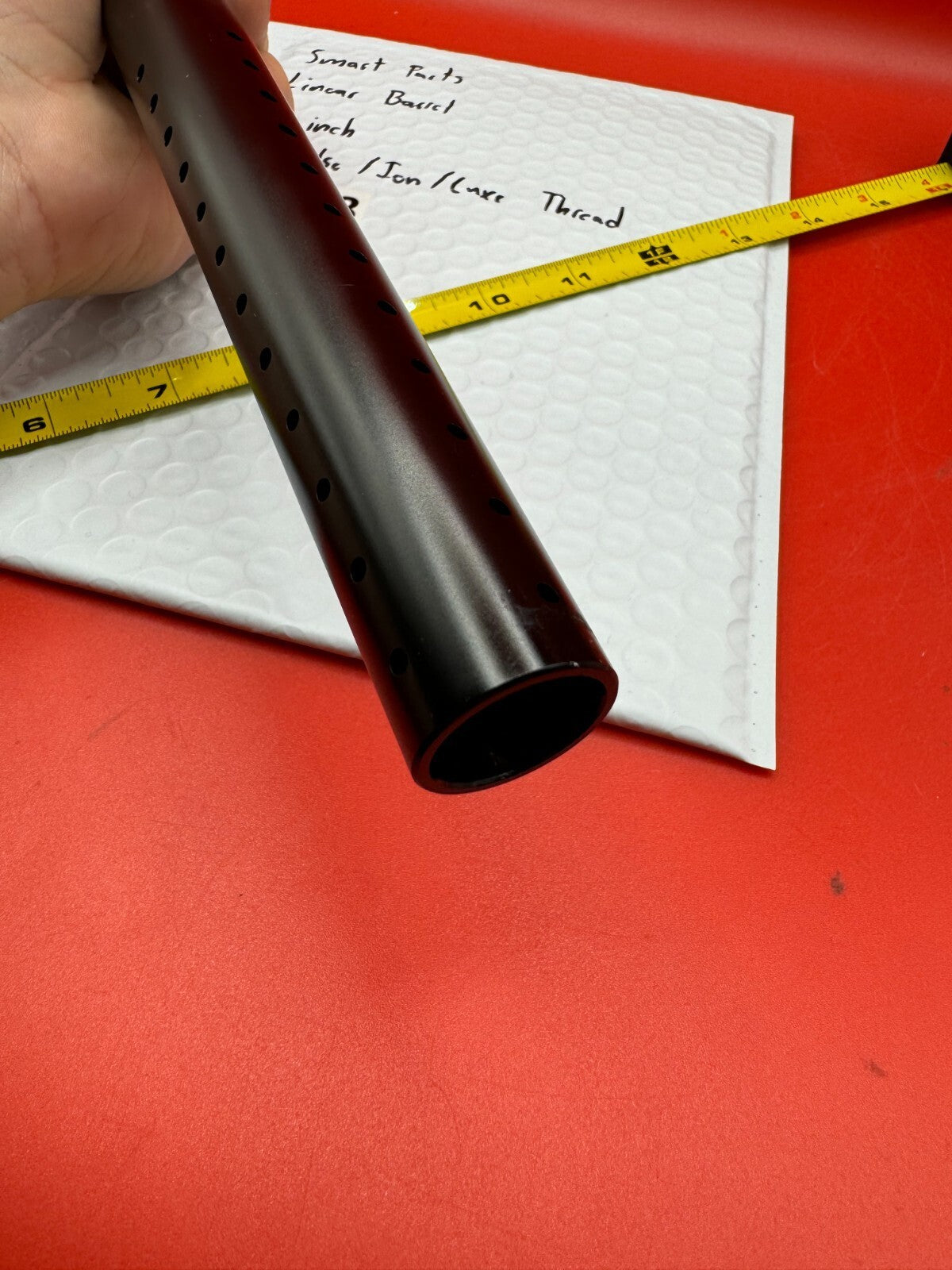 Smart Parts Linear Paintball Barrel 16 inch Impulse/Ion/Luxe Thread - used paintball barrel - black