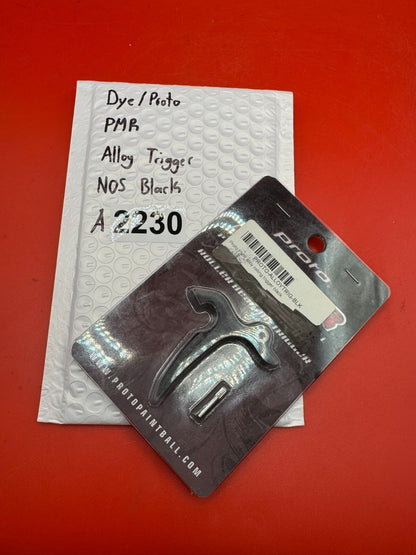 Dye/Proto PMR Alloy Trigger NOS-Black - used paintball trigger - black