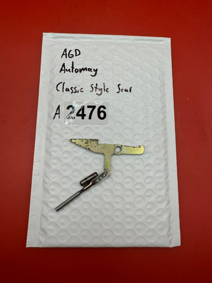 AGD Automag Classic Style Sear - used paintball sear - gold/zinc plated