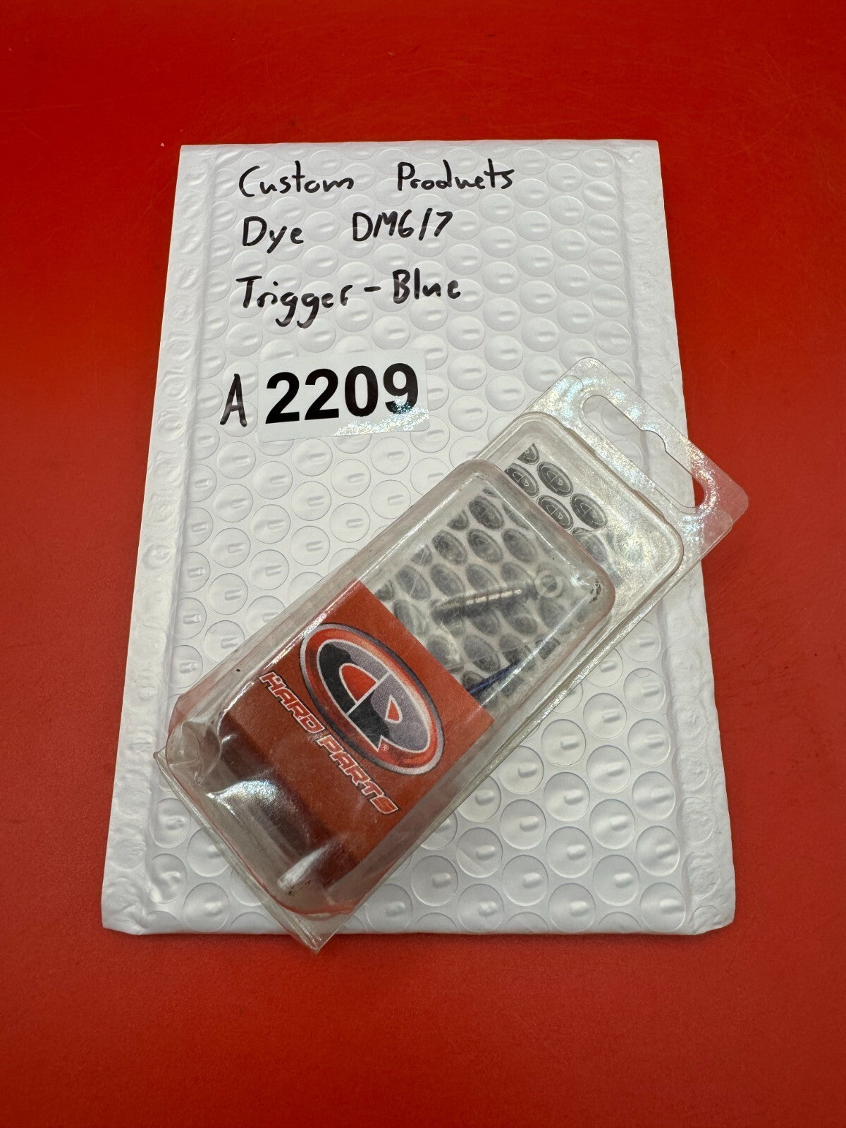 Custom Products Dye DM6/7 Trigger-Blue - used paintball trigger - blue anno