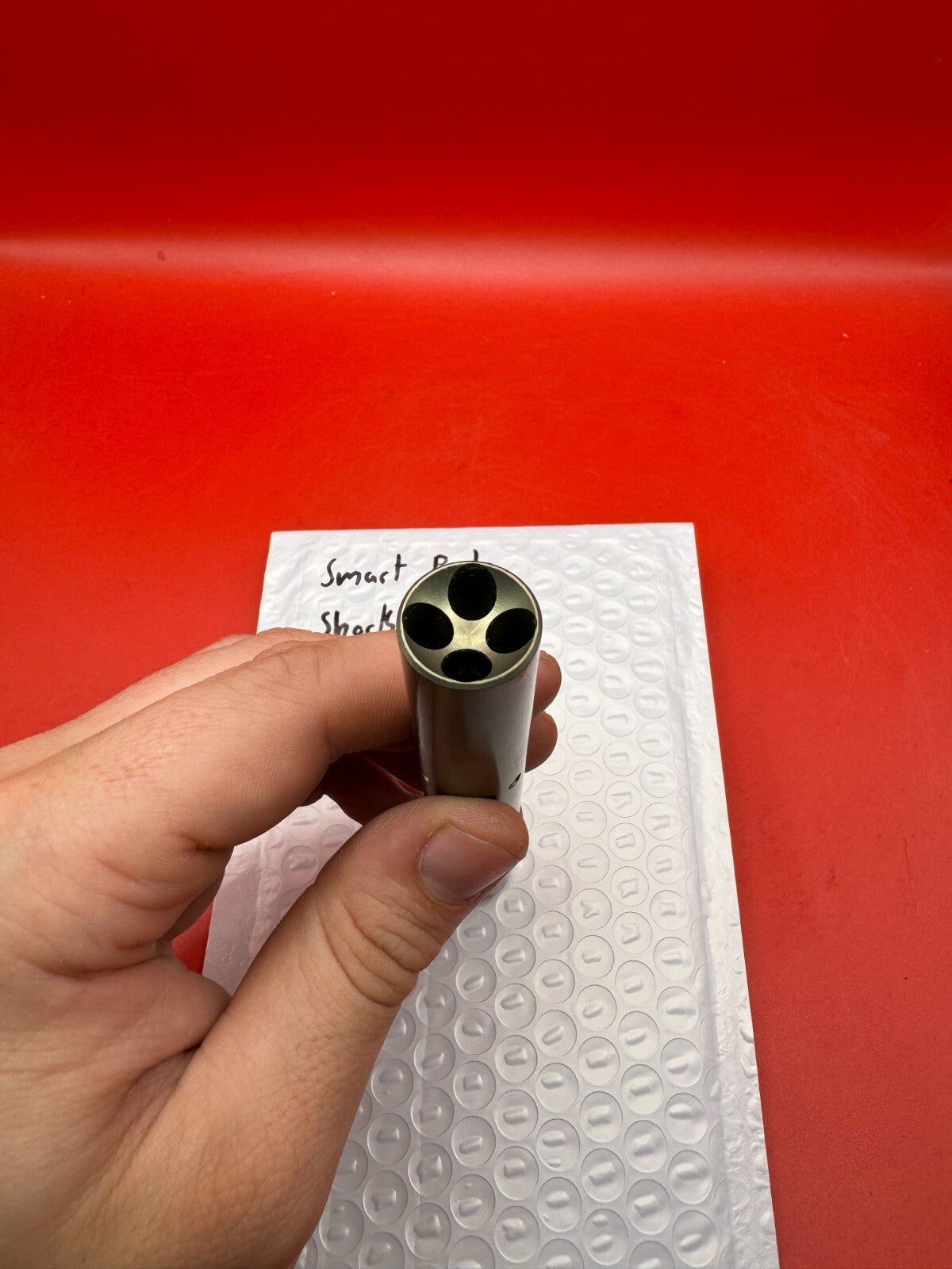 Smart Parts Shocker SFT Bolt - used paintball bolt - titanium/bronze