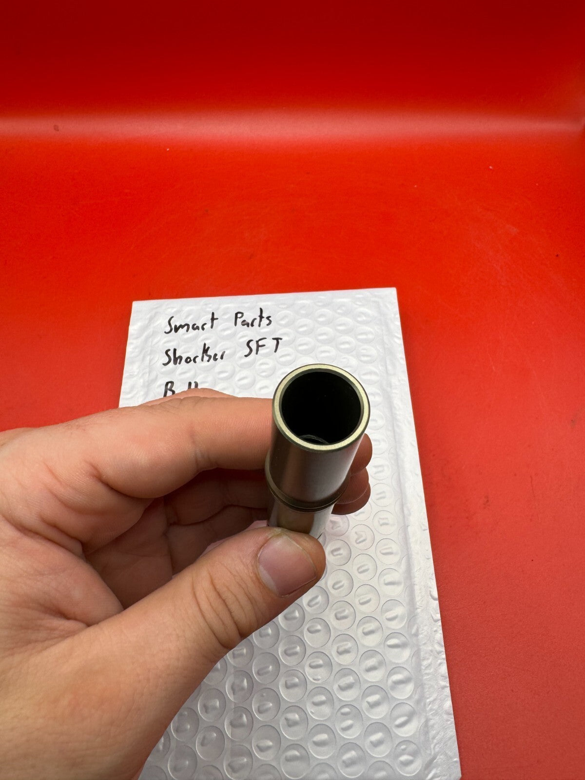 Smart Parts Shocker SFT Bolt - used paintball bolt - titanium/bronze