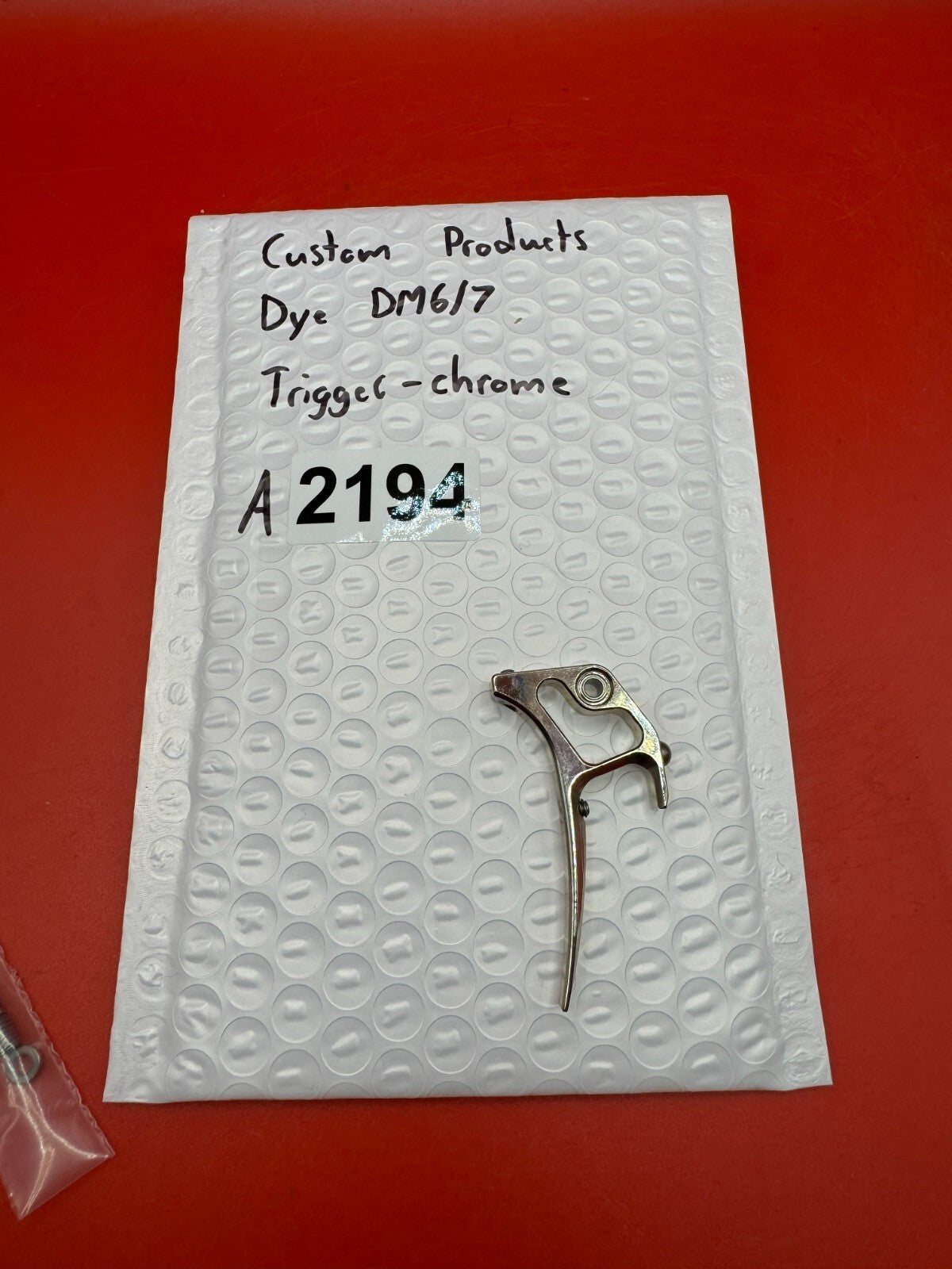 Custom products Dye DM6/7 Trigger-Chrome - used paintball trigger - chrome