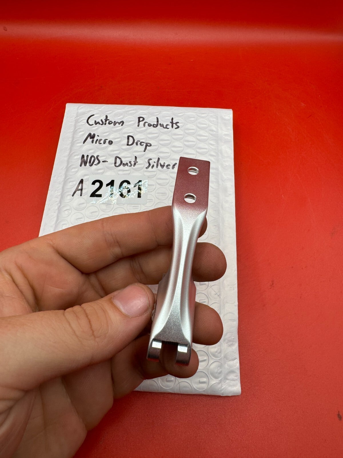 Custom Products Micro Drop NOS-Dust Silver - used paintball trigger - dust silver