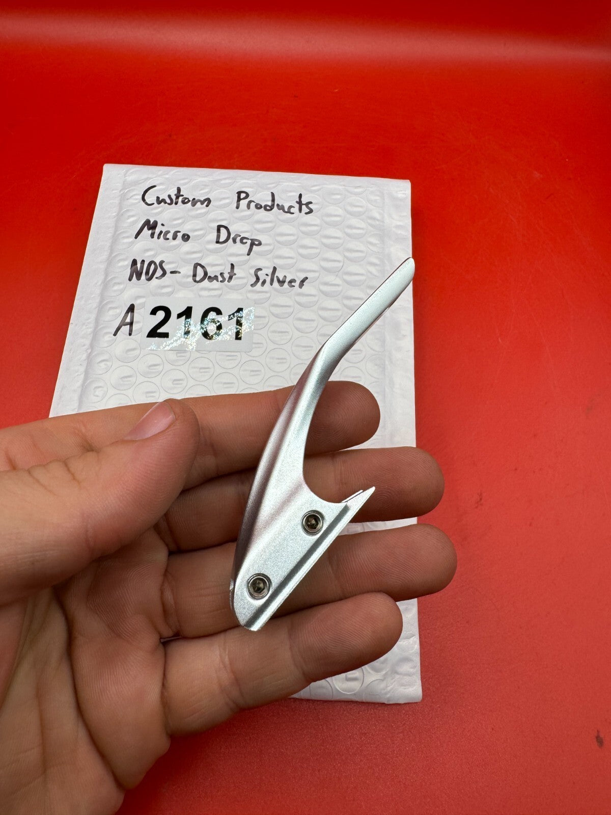 Custom Products Micro Drop NOS-Dust Silver - used paintball trigger - dust silver