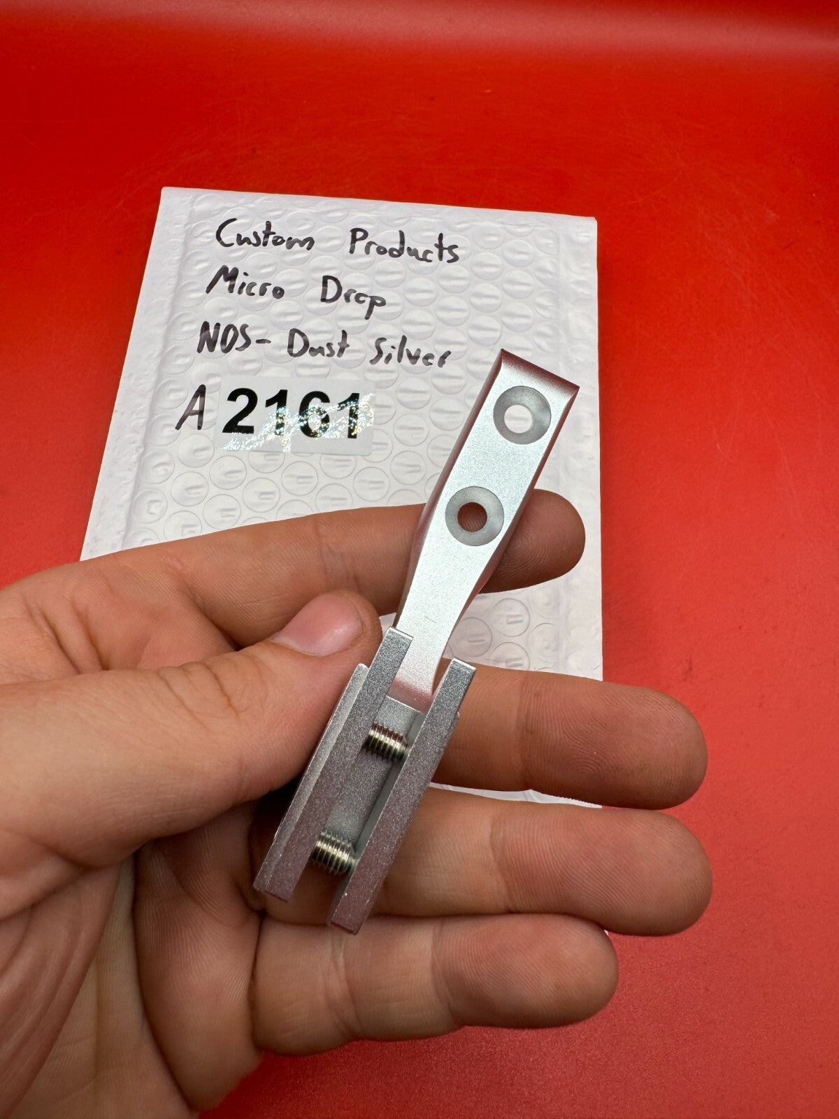 Custom Products Micro Drop NOS-Dust Silver - used paintball trigger - dust silver