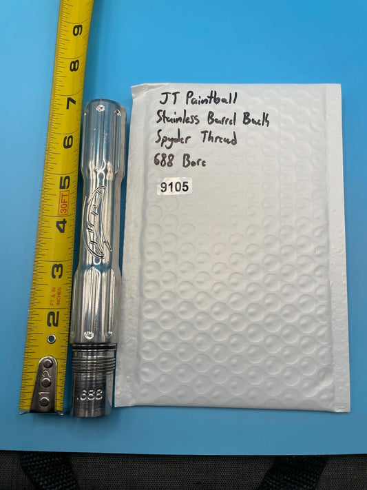 JT Paintball Stainless Barrel Back Spyder Thread 688 Bore
