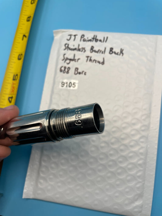 JT Paintball Stainless Barrel Back Spyder Thread 688 Bore