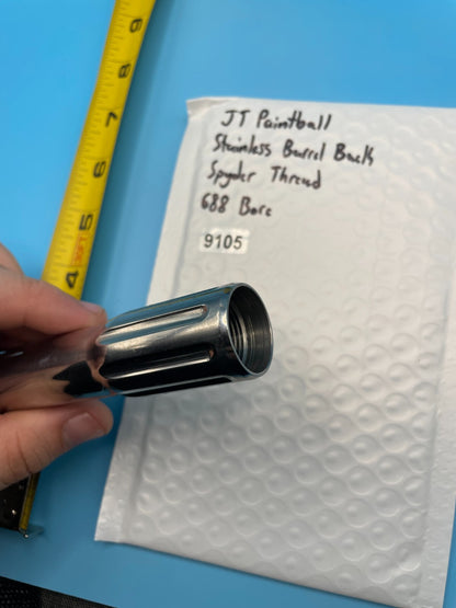 JT Paintball Stainless Barrel Back Spyder Thread 688 Bore