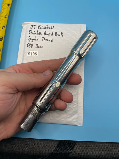JT Paintball Stainless Barrel Back Spyder Thread 688 Bore