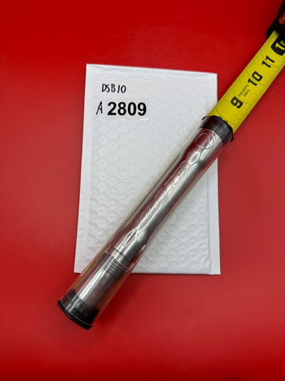 Dye SS Angel Threaded .688 Paintball Barrel Back - used paintball barrel back - silver