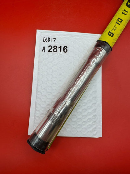 Dye SS Angel Threaded .688 Paintball Barrel Back - used paintball barrel back - red anno/silver