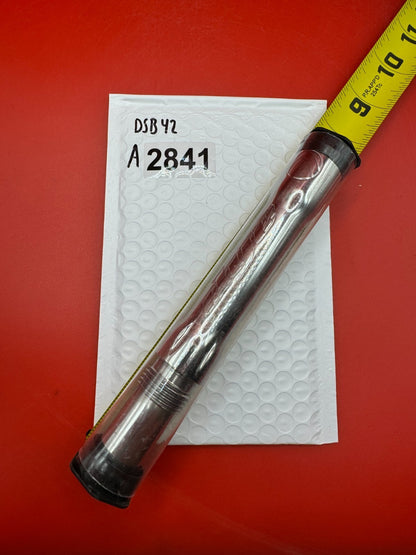 Dye SS Angel Threaded .688 Paintball Barrel Back - used paintball barrel back - red/silver