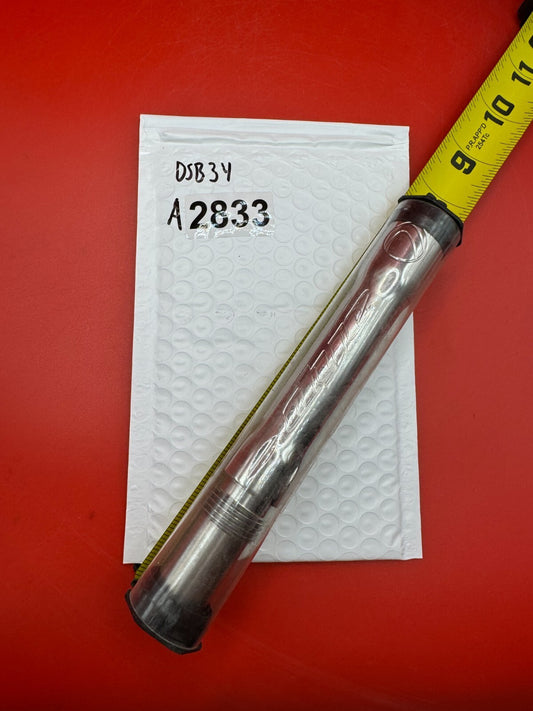 Dye SS Angel Threaded .688 Paintball Barrel Back - used paintball barrel back - silver/chrome