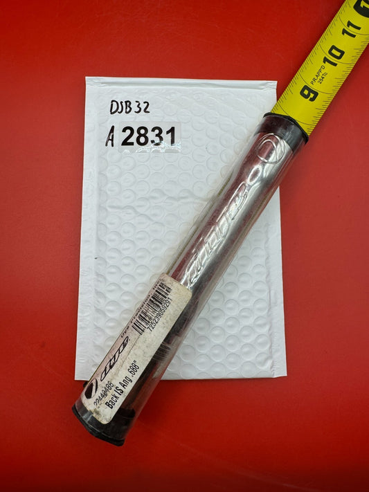 Dye SS Angel Threaded .688 Paintball Barrel Back - used paintball barrel back - silver chrome