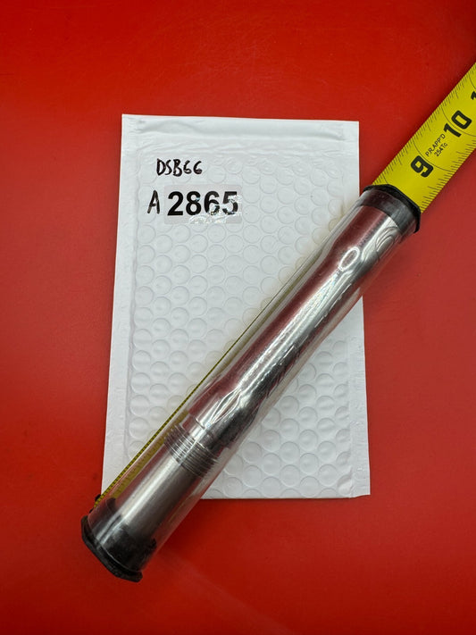 Dye SS Angel Threaded .688 Paintball Barrel Back - used paintball barrel back - silver/chrome