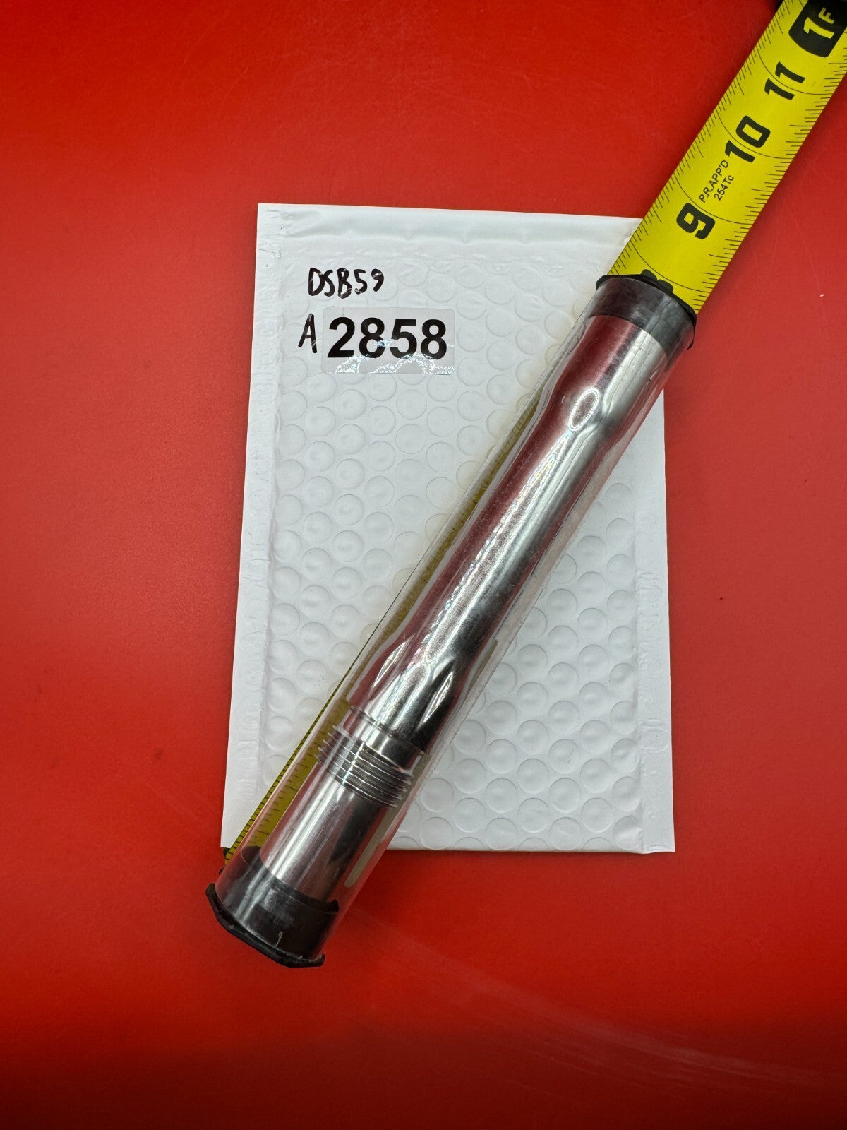 Dye SS Angel Threaded .688 Paintball Barrel Back - used paintball barrel back - red anno/silver