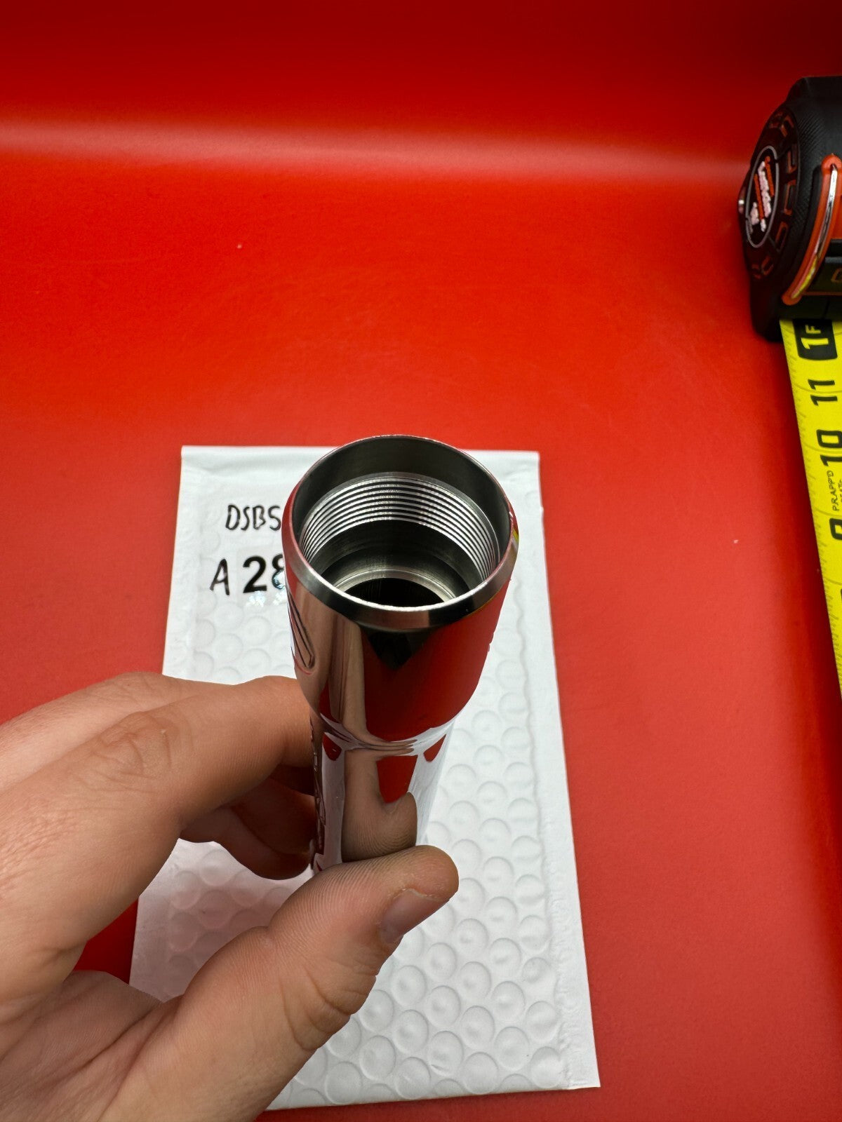 Dye SS Angel Threaded .688 Paintball Barrel Back