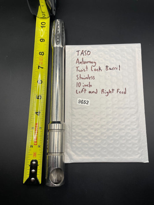 TASO Automag Twistlock Barrel Stainless 10 inch Left and Right Feed