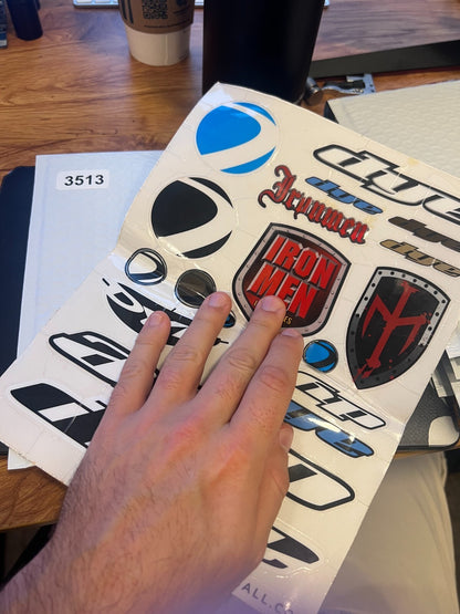 Dye Paintball Stickers