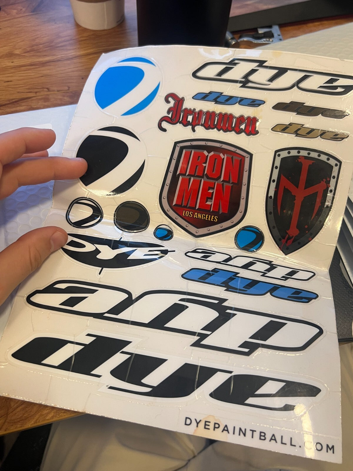 Dye Paintball Stickers