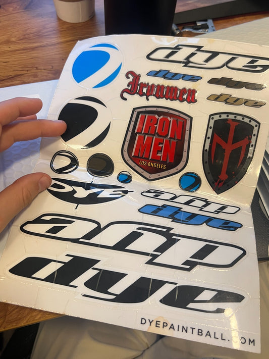 Dye Paintball Stickers