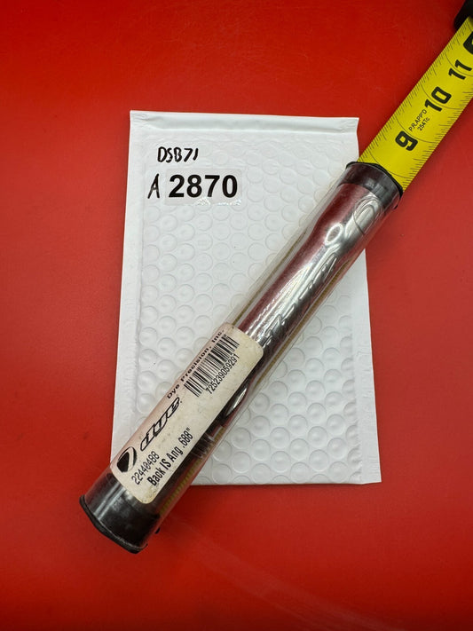 Angel Dye Back .688 Stainless Steel - used paintball barrel back - red anno/silver