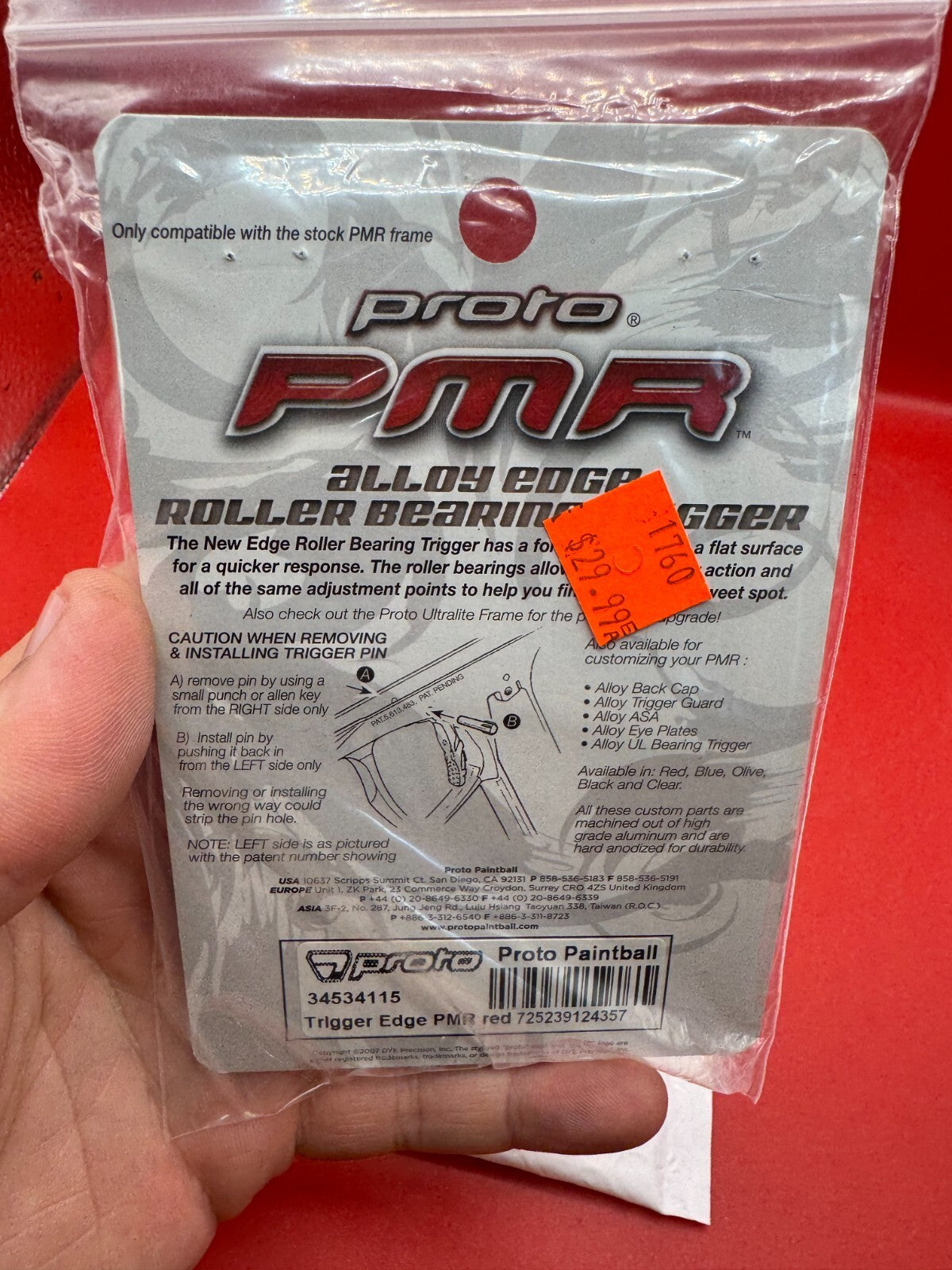 Proto PMR Trigger Kit - Red