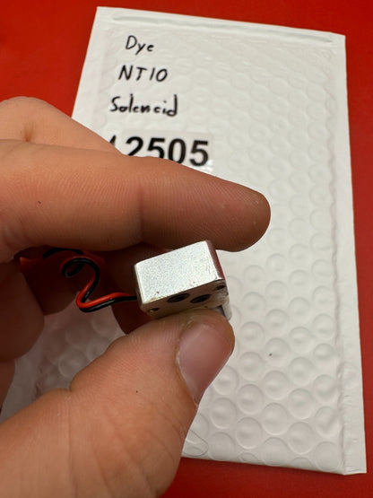 Dye NT10 Solenoid - used paintball solenoid - silver