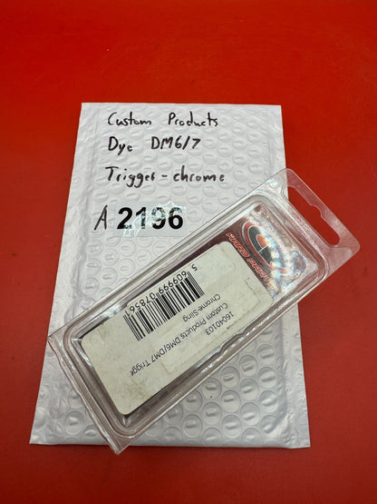 Custom products Dye DM6/7 Trigger-Chrome - used paintball trigger - chrome