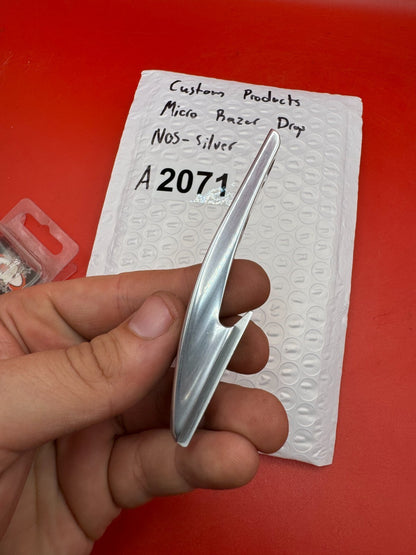 Custom Products Micro Razor Drop NOS-Silver - used paintball drop forward / asa riser - silver