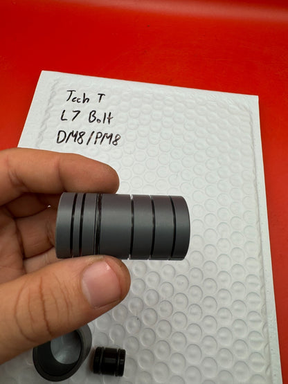 Tech T L7 Bolt DM8/PM8 NOS - used paintball bolt - gold/black