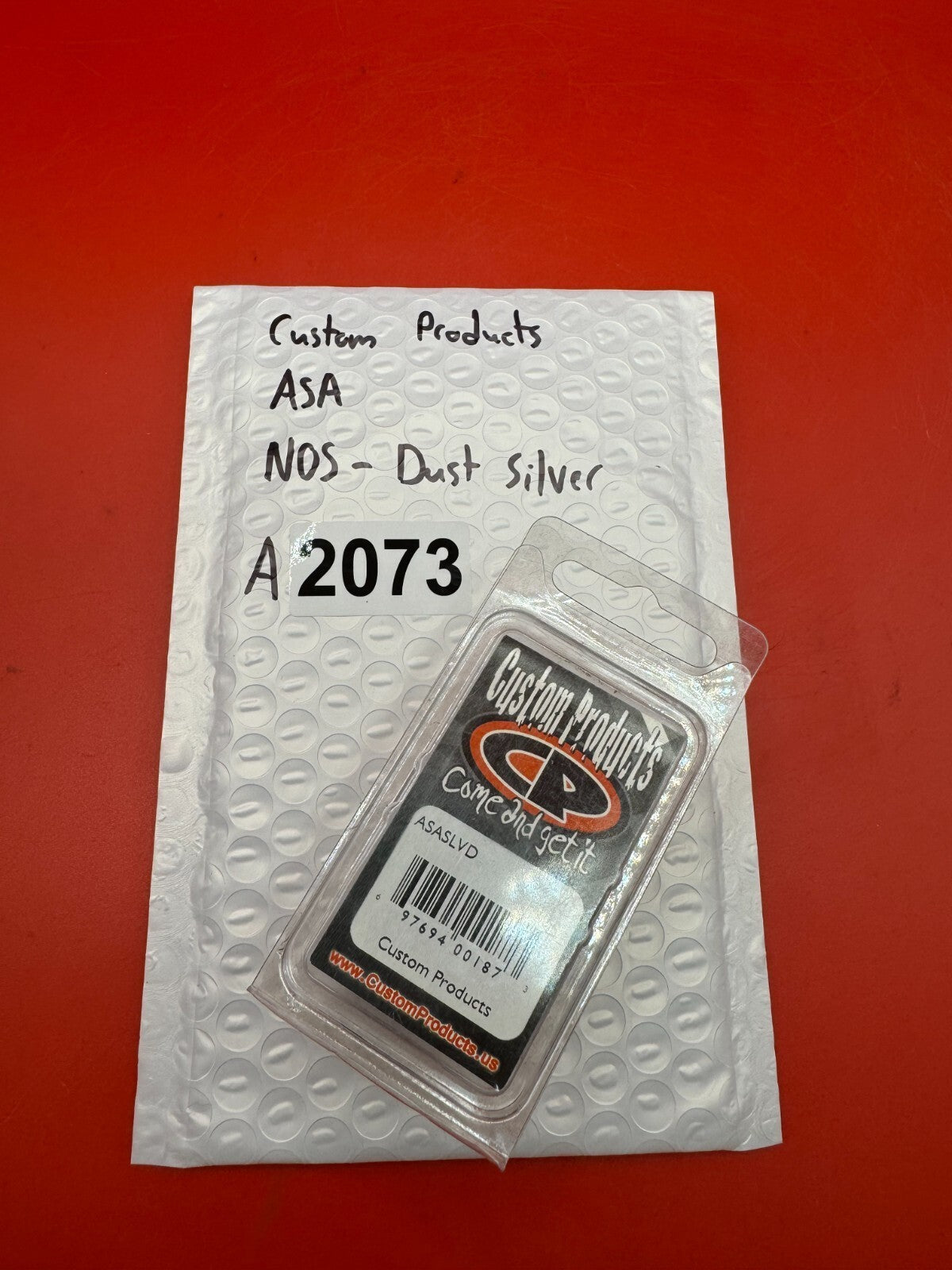 Custom Products ASA NOS-Dust Silver - used paintball on/off asa - dust silver