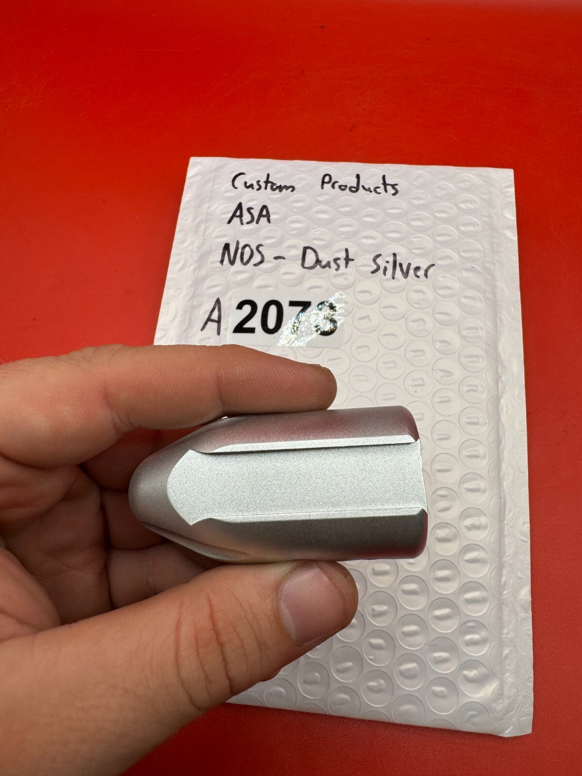 Custom Products ASA NOS-Dust Silver - used paintball on/off asa - dust silver