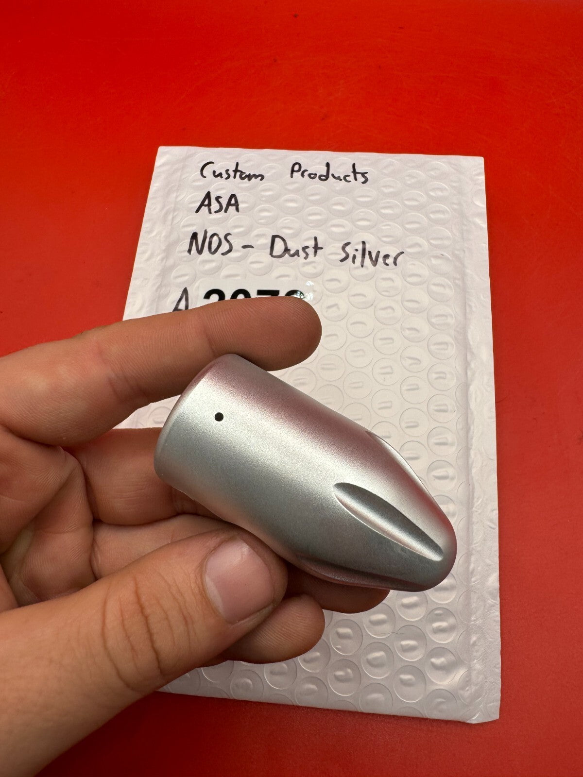 Custom Products ASA NOS-Dust Silver - used paintball on/off asa - dust silver