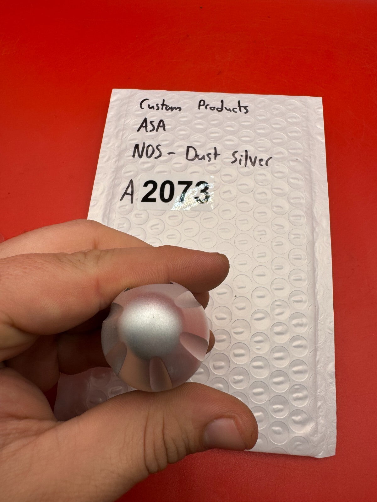 Custom Products ASA NOS-Dust Silver - used paintball on/off asa - dust silver