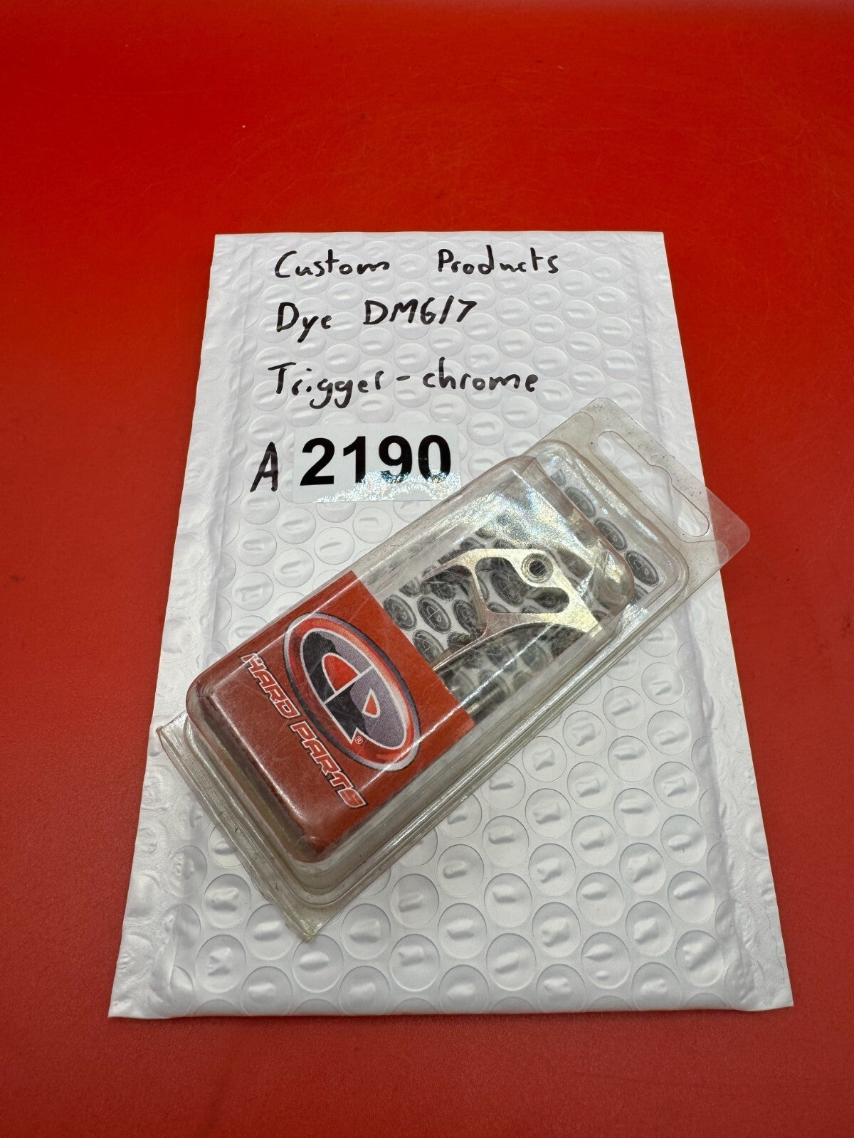 Custom products Dye DM6/7 Trigger-Chrome - used paintball trigger - chrome
