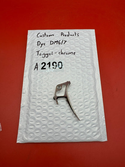 Custom products Dye DM6/7 Trigger-Chrome - used paintball trigger - chrome