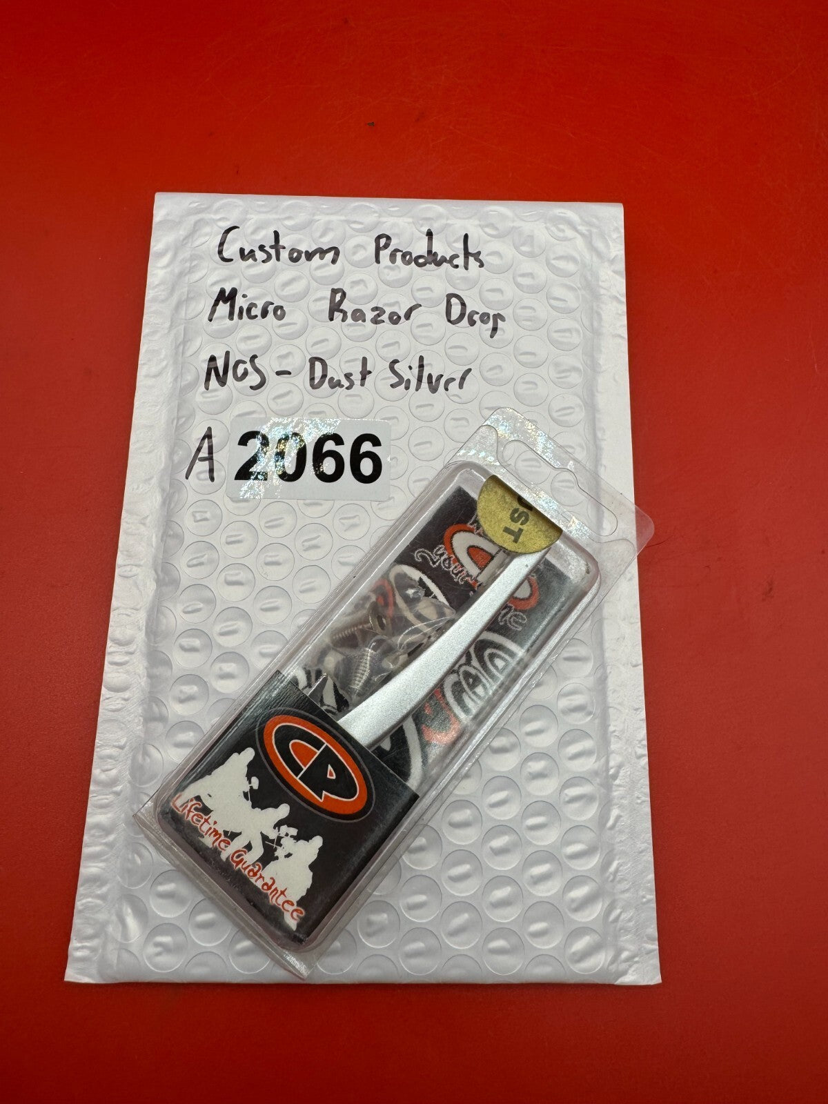 Custom Products Micro Razor Drop NOS-Dust Silver - used paintball drop forward - dust silver