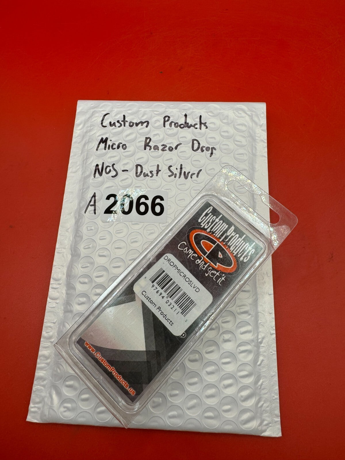 Custom Products Micro Razor Drop NOS-Dust Silver - used paintball drop forward - dust silver