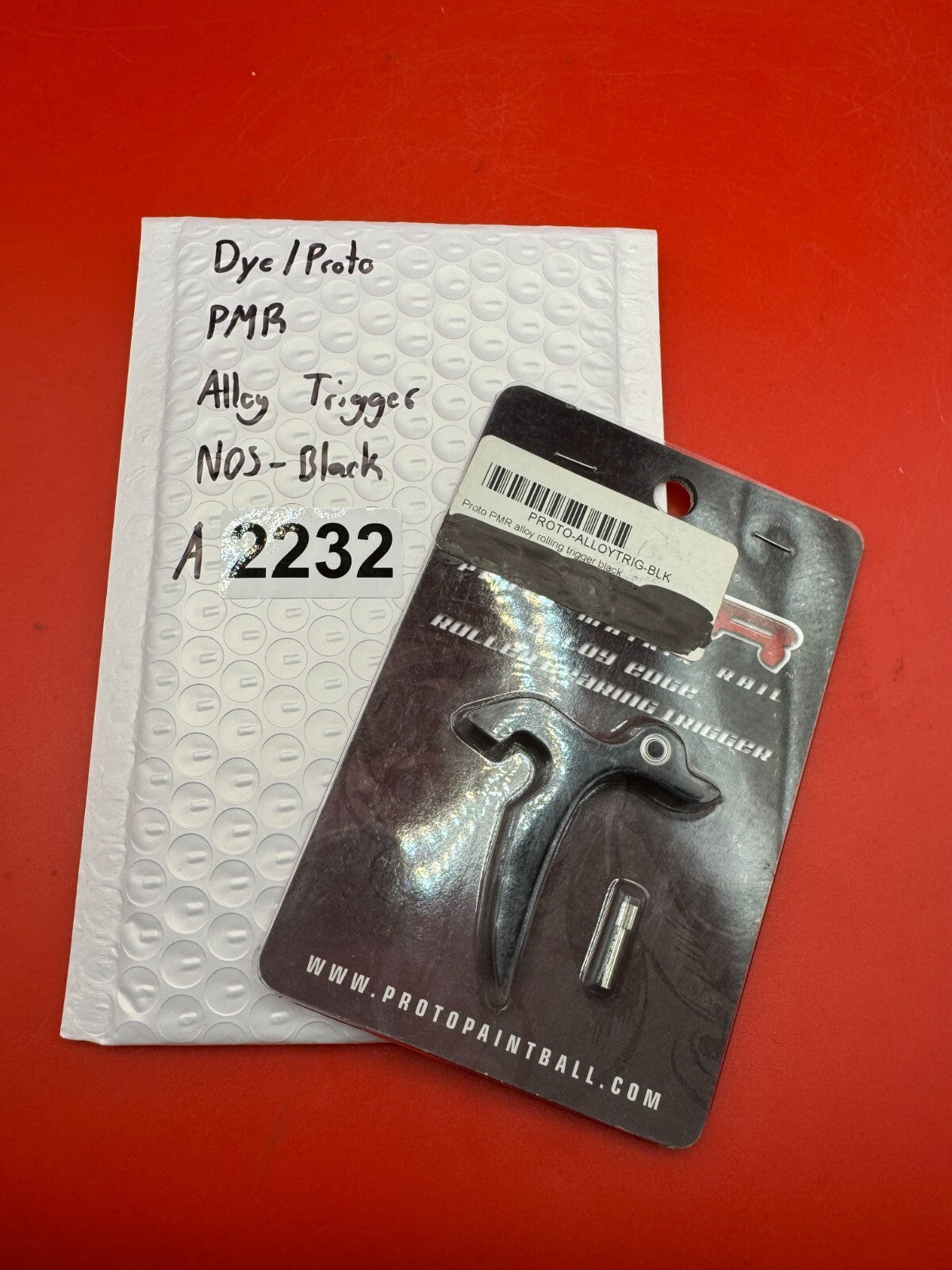 Dye/Proto PMR Alloy Trigger NOS-Black - used paintball trigger - black
