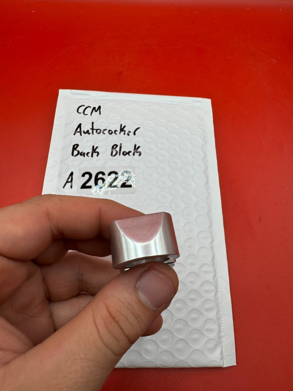 CCM AUtococker Back Block - used paintball back block - silver