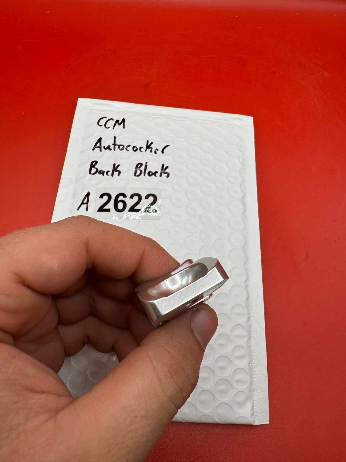 CCM AUtococker Back Block - used paintball back block - silver