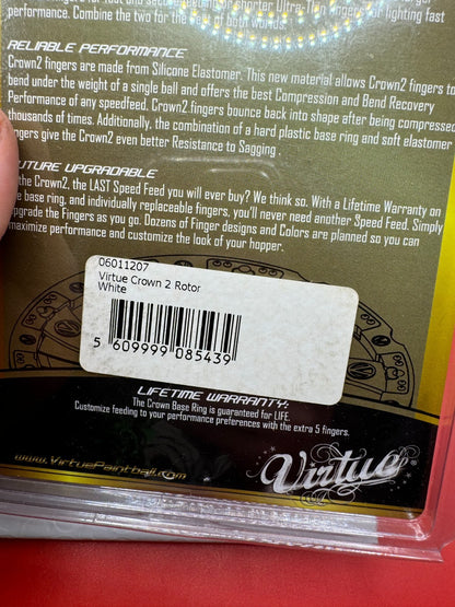 Virtue Crown Speed Feed Rotor  NOS-White