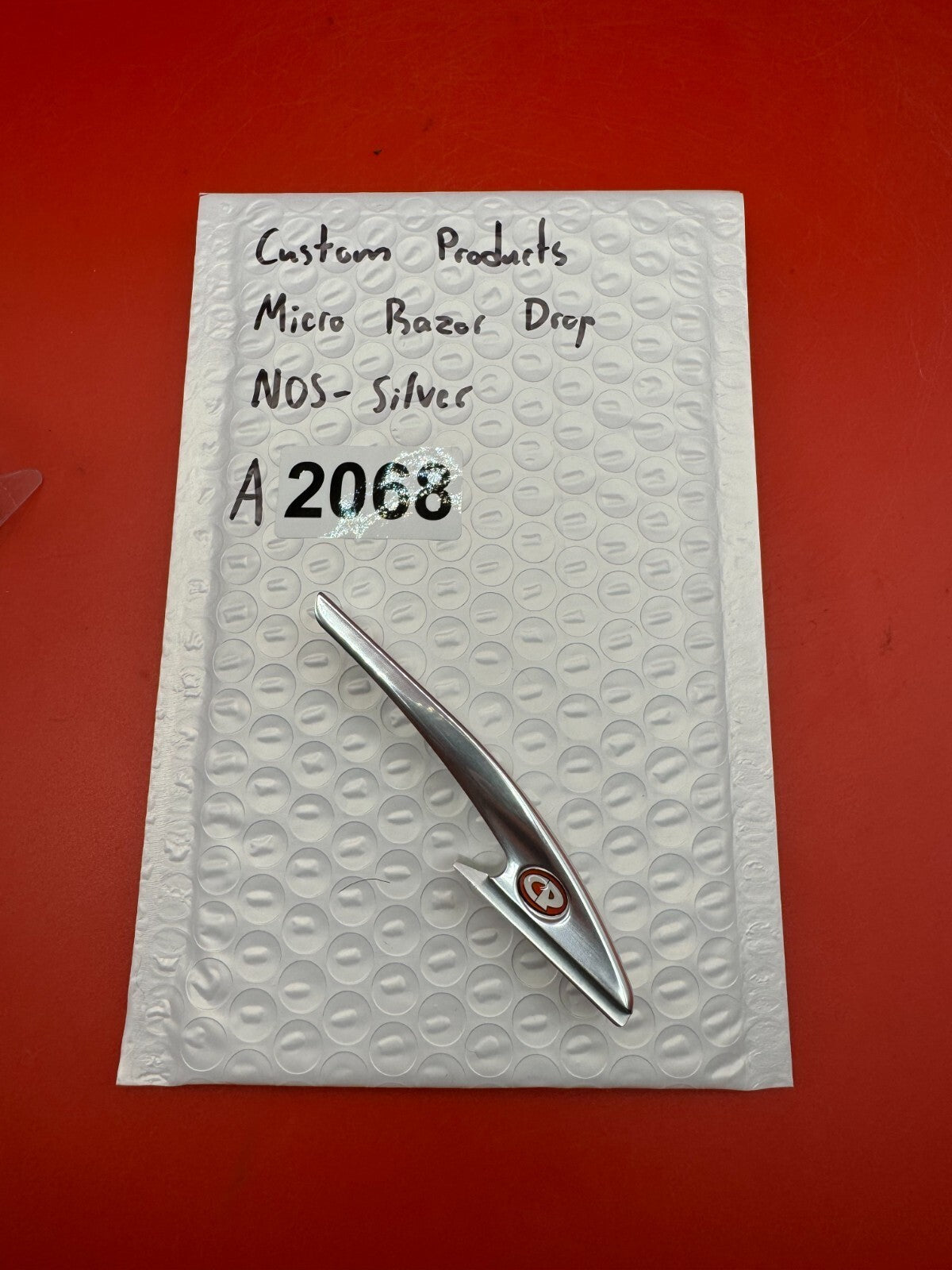 Custom Products Micro Razor Drop NOS-Silver - used paintball drop forward - silver